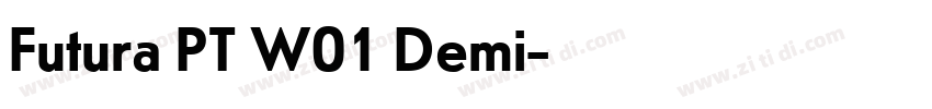 Futura PT W01 Demi字体转换